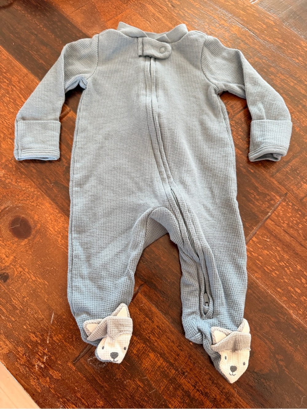 👚CLOSET CLEAN OUT SALE👖 Blue Baby Fox Footed Pjs